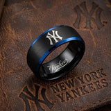 New York Yankees Ring | Black & Blue | Customizable