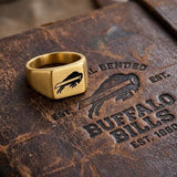 Buffalo Bills Ring | Gold Signet Ring | Customizable