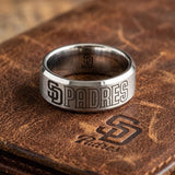 San Diego Padres Ring | Silver | Wedding Band