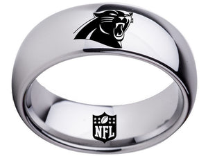 Carolina Panthers Ring Panthers Silver Wedding Ring |Sizes 5-16 #panthers