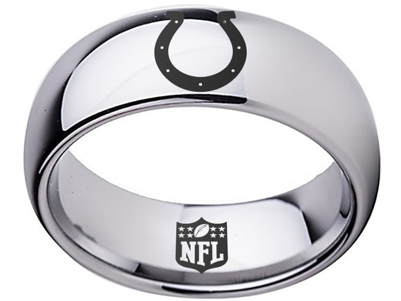 Indianapolis Colts Ring Silver Ring Tungsten Ring #colts #nfl