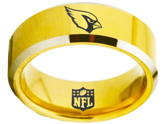 Arizona Cardinals Ring Gold Ring Tungsten Ring #cardinals