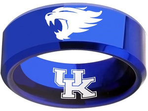 UK Kentucky Wildcats ring blue ring tungsten ring #wildcats