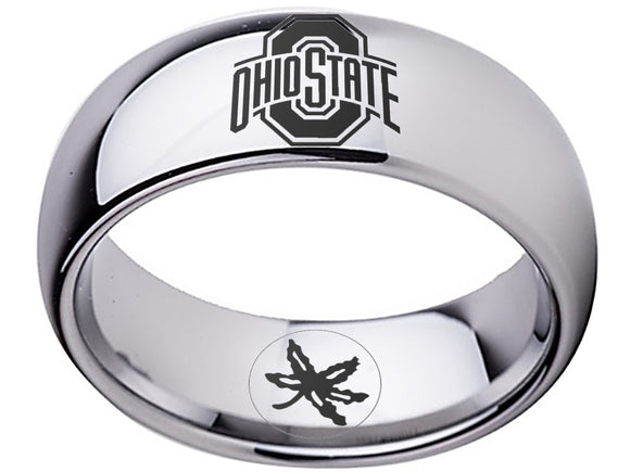 Ohio State Buckeyes Ring Silver Ring Size 5 - 16 #buckeyes