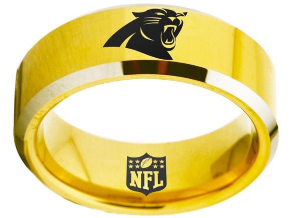 Carolina Panthers Ring Panthers Logo Gold Ring #panthers