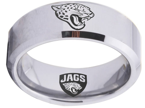 Jacksonville Jaguars Ring Silver Ring Tungsten Ring #nfl #jaguars