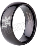 Kentucky Wildcats Ring Wedding Ring 8mm Black Tungsten Wedding Band Sz 6 - 14 UK