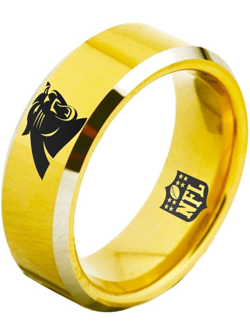 Carolina Panthers Ring Panthers Logo Gold Ring #panthers