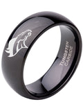 Denver Broncos Ring Tungsten 8mm Black Wedding Ring Von Miller Size 5 - 14