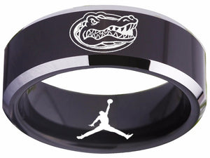 Florida Gators Ring UF Gators Logo Ring Air Jordan Wedding Band Black #florida #gators
