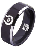 Indianapolis Colts Ring 8mm Black Tungsten Ring #colts