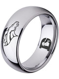 Denver Broncos Ring Silver Wedding Band | Sizes 5-16 #broncos