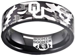 Oklahoma Sooners Ring OU Boomer Sooner Logo Camouflage Ring #sooners