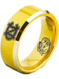 North Carolina Tar Heels Ring Gold Ring Tungsten Ring #unc