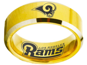 Los Angeles Rams Ring Gold Silver Logo Ring Sizes 4 - 17 #rams #logo #nfl