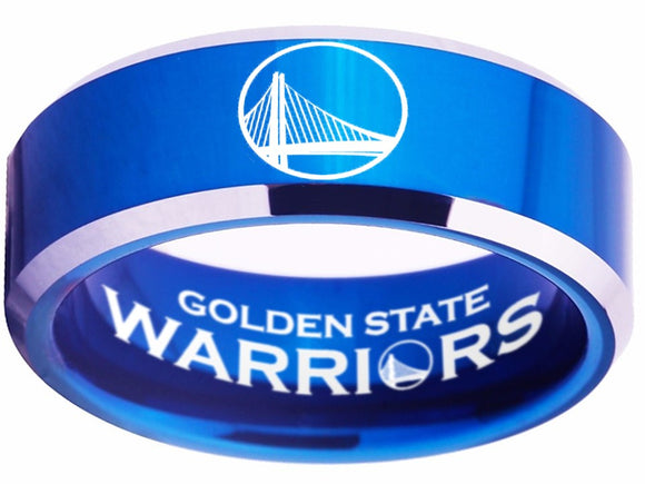 Golden State Warriors Ring Blue and Silver Logo Ring #warriors #gsw