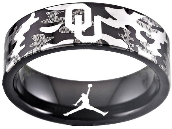 Oklahoma Sooners Ring OU Air Jordan Logo Camouflage Ring #sooners