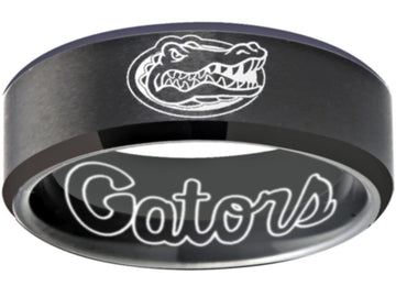 Florida Gators Ring Gators Black Wedding Ring | Sizes 6-13 #gators