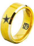 Dallas Cowboys Ring Gold Ring 8mm Tungsten Ring #cowboys