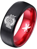 Ohio State Buckeyes Ring Black and Red Ring Size 6 - 13 #buckeyes