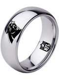 Carolina Panthers Ring Panthers Logo Silver Tungsten Ring #panthers