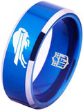 Buffalo Bills Ring Bills Logo Ring 8mm Blue Ring Tungsten NFL Ring #bills