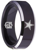 Dallas Cowboys Ring 8mm Black Tungsten Ring #cowboys