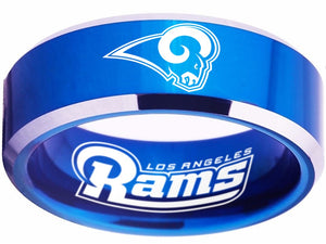 Los Angeles Rams Ring Blue Logo Ring Sizes 4 - 17 #rams #logo