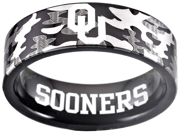 Oklahoma Sooners Ring OU Sooners Logo Ring Camouflage Ring #sooners