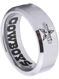 Dallas Cowboys Ring Silver Ring 8mm Tungsten Ring #cowboys