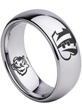 Cincinnati Bengals Ring Silver Ring 8mm Tungsten Wedding Band #bengals #nfl