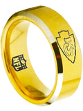 Kansas City Chiefs Ring Gold Ring Tungsten Ring #chiefs