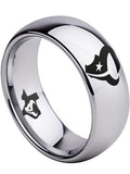 Houston Texans Ring Silver Ring Tungsten Ring #texans #nfl