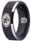 San Francisco 49ers Ring 8mm Black Tungsten Ring #49ers