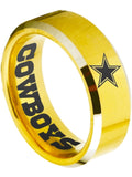 Dallas Cowboys Ring Gold Ring 8mm Tungsten Ring #cowboys