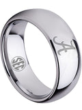 Alabama Crimson Tide Ring Wedding Ring 8mm Silver Tungsten ring #alabama