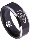 Kansas City Chiefs Ring Black Ring Tungsten Ring #chiefs