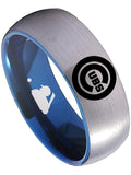 Chicago Cubs Ring Silver & Blue Wedding Ring Sizes 6 - 13 #chicago #cubs