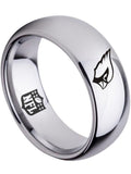 Arizona Cardinals Ring AZ Cardinals Logo Ring 8mm Silver Tungsten Ring #cardinals