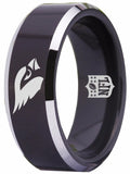 Arizona Cardinals Ring Black & Silver Wedding Ring #arizonacardinalsring