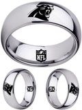 Carolina Panthers Ring Panthers Silver Wedding Ring |Sizes 5-16 #panthers