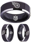 Tennessee Titans Ring 8mm Black Tungsten Ring #titans NFL