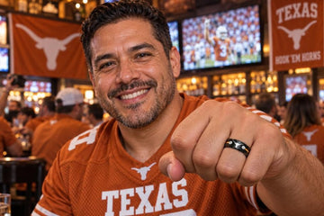 Texas Longhorns Ring | Black & Gold CZ | UT Culture RIng