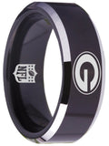 Green Bay Packers Ring 8mm Black Tungsten Ring #packers