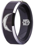 Los Angeles Chargers Ring 8mm Black Tungsten Ring #chargers