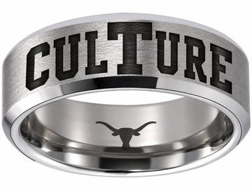 Texas Longhorns Ring | Matte Silver Ring | CULTURE Ring