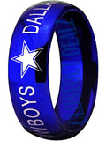 Dallas Cowboys Ring 8mm Blue Ring NFL Football #dallas #cowboys #nfl