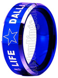 Dallas Cowboys Ring 8mm Blue Ring NFL Ring #dallas #cowboys #nfl
