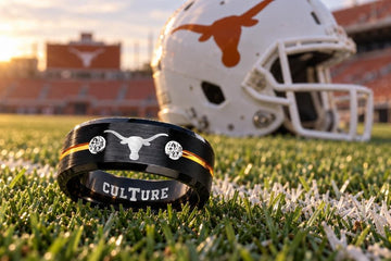 Texas Longhorns Ring | Black & Gold CZ | UT Culture RIng