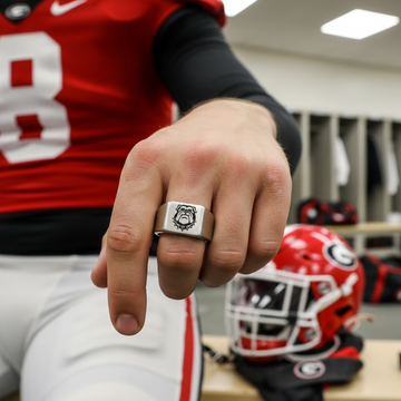 Georgia Bulldogs Ring | Silver Titanium | Sizes 8-12